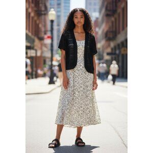 Sweet Kizz Women's Black Knitted Shrug